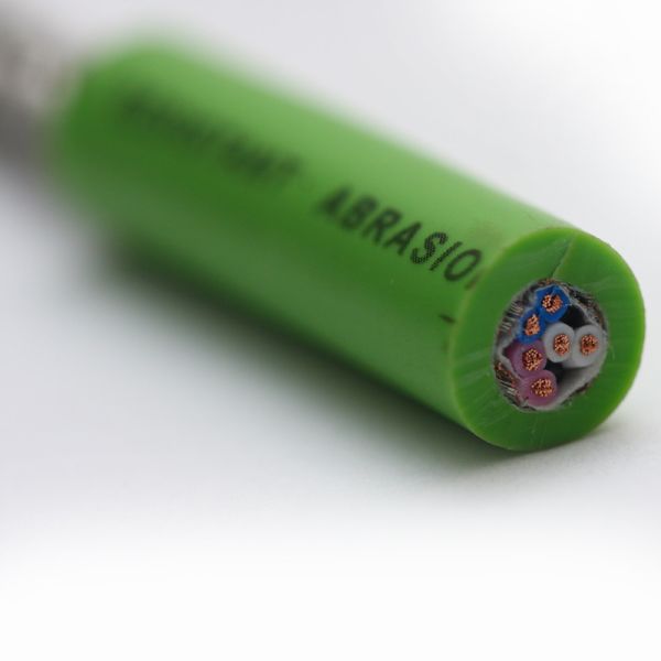 PUR wear resistant with overall copper screen robot cable EKM70973 with ROHS 0.14sqmmx12Cores