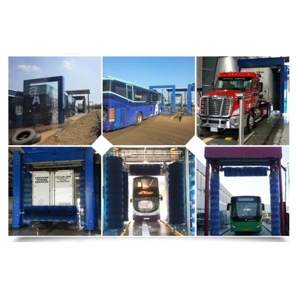 18000*2700*4200 мм Три щетки Автоматическое оборудование для стирки грузовиков и автобусов