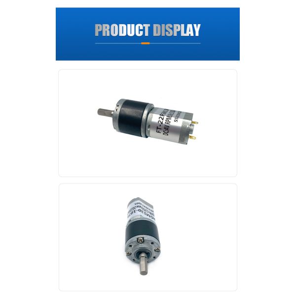 Customization FT-22PGM130 3-24V 2-600 Rpm Big Torque Slow Speed Rpm Planetary Gear Motor