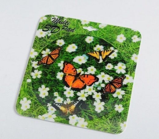 PLASTIC LENTICULAR 3D lenticular surface EVA base materical mouse pad printing pp 3d mouse pad lenticular printing
