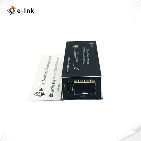 Conversor dos meios do micro 10/100/1000M Self-Adaptive Gigabit SFP do conversor dos meios da fibra