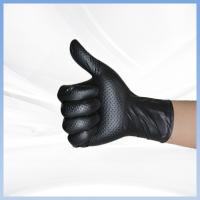 Des gants à base de nitrile jetables sans poudre épaissis en noir pour le travail de protection quotidienne
