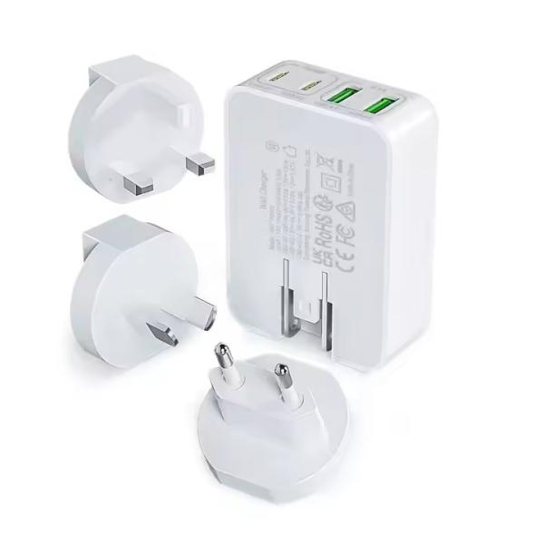 US UK EU AU Universal Travel Charger Adapter Foldable Multi-Port PD 20W USB Wall Charger for Chargeur iphone 16 Charger Cargador