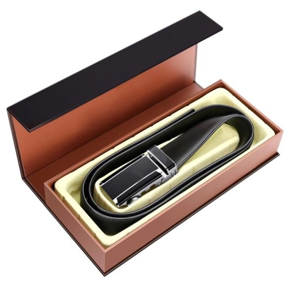 Luxury Custom Clothing Packaging Flip Cover Belt Gift Box Environmental Friendly
