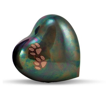 3 Inches Heart Shaped Pet Urns Eco Friendly With Matte / Polish Finish