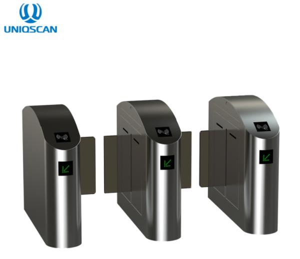 IP54 Bi Directional Flap Barrier Gate 304 Grade Stainless Steel Material