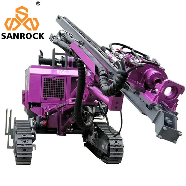Crawler DTH Rig Machine Mining Blast Hole 50m Deep Hydraulic Drilling Rig Machine