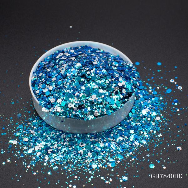 Diamonds Chameleon Glitter Flakes Mixed Photorefractive Chunky Paillette