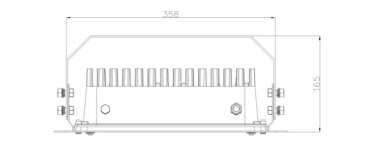 White Waterproof 100 W COB Led Street Light Fixtures High Lumen For Gas Station