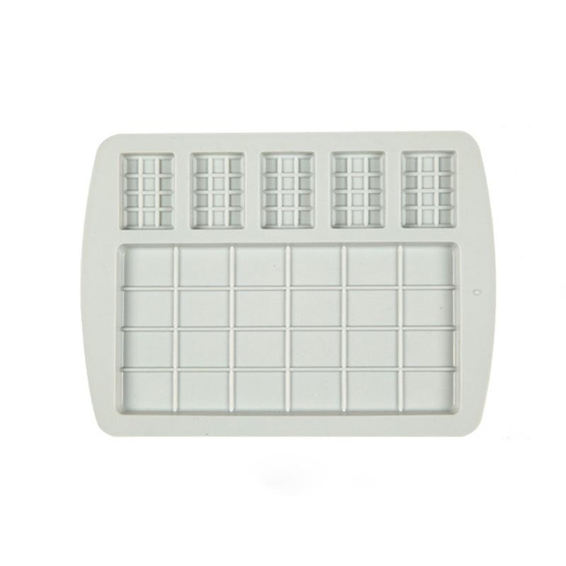 Розовая силиконовая вафлевая плесень гладкие силиконовые кексы для вафлевого торта шоколад