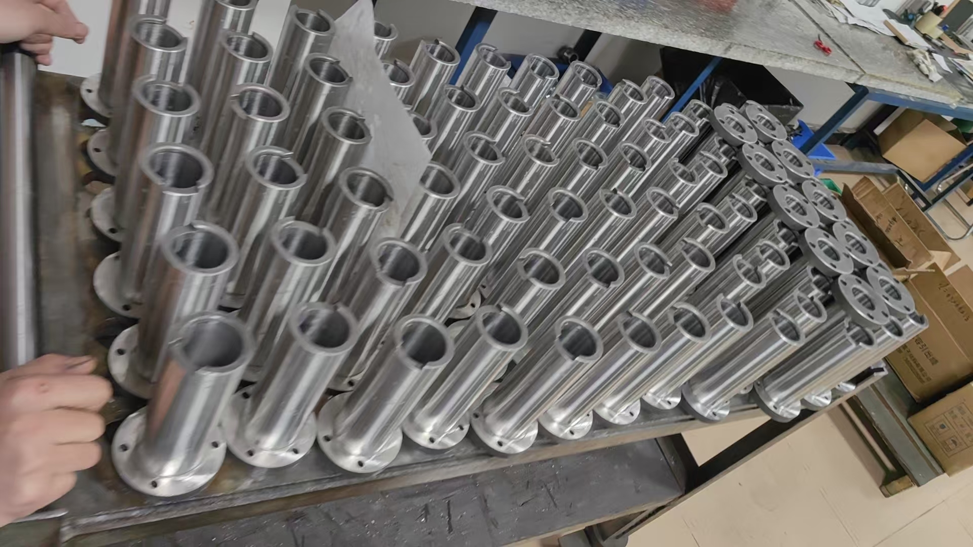 Custom CNC Turning Flange Sleeve, Precision Machined Hollow Cylinder