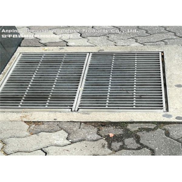 Custom Vehicuar Galvanised Steel Grating 10 - 300mm Height ISO9001 Certification