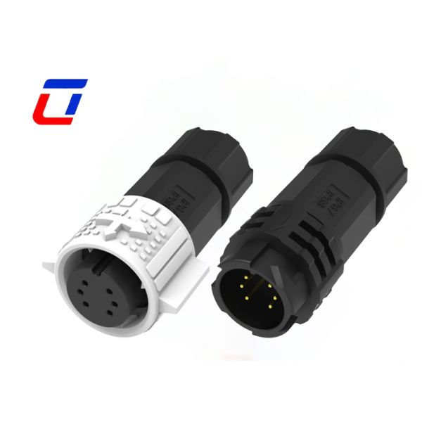 M19 6 pin IP67 male female connector dustproof water tight  connector For Signal