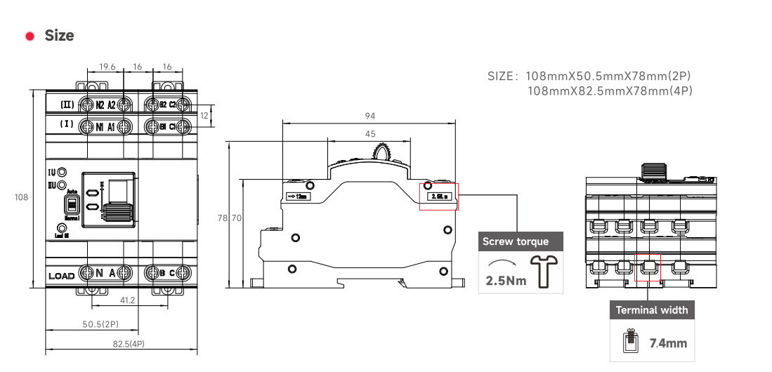 Automatic transfer switch