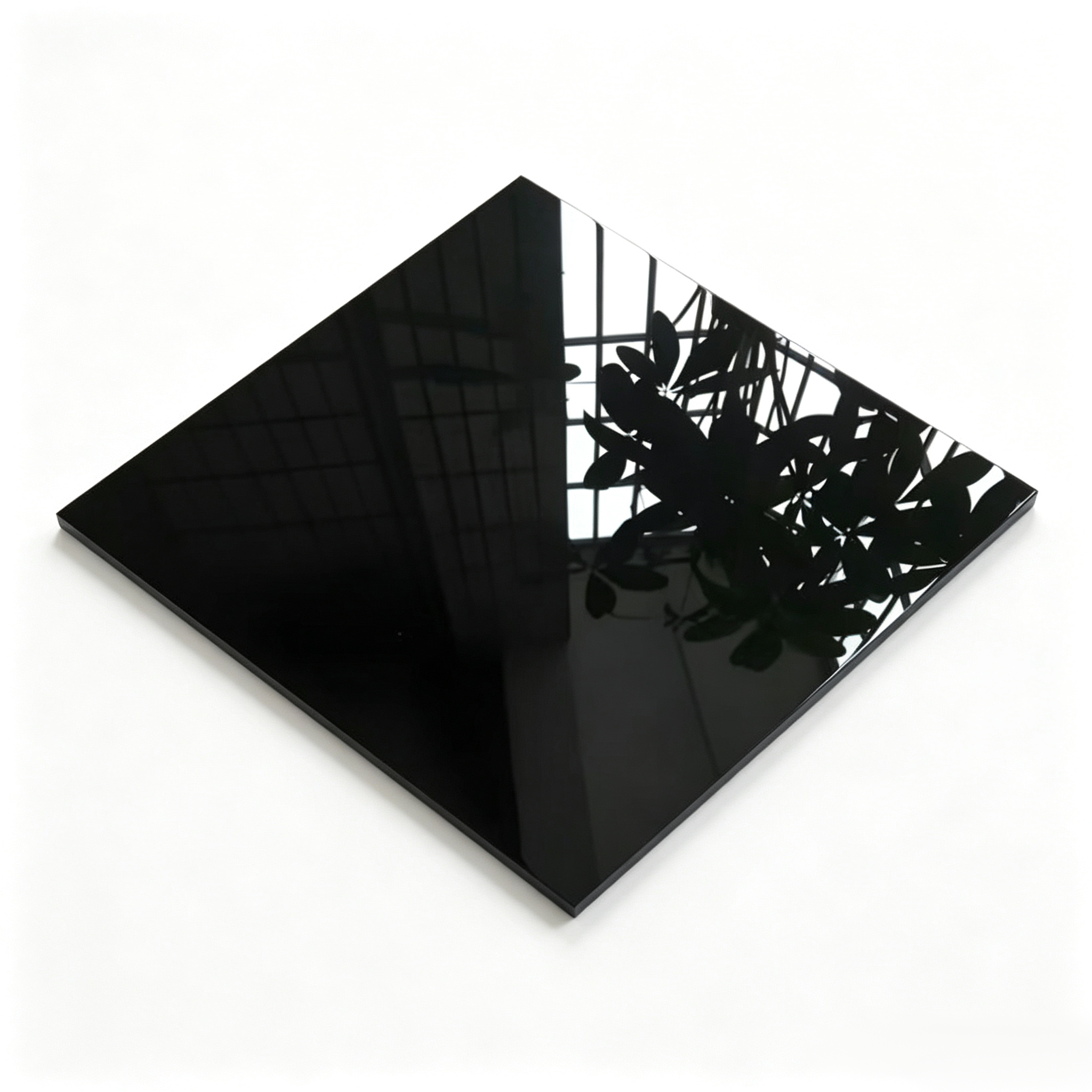Black Acrylic Plastic Sheets UV Printable Acrylic Stand Sign For Wedding Cake