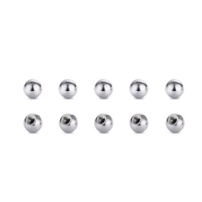 Bola de aço inoxidável furada com furo 18mm 19mm para a joia piercing do corpo