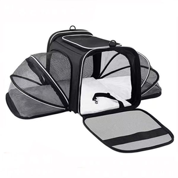 Dogs Cats and Rabbits Cute Pet Supplies Playful Style Chew Play Sleep Functions Gray Cationic Polyester Multi-Purpose Outdoor Travel Carry HandBag