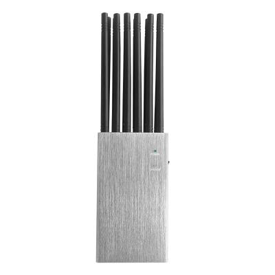Construtor portátil do sinal da frequência ultraelevada G/M WiFi do VHF de GPS do jammer do sinal do canal do jammer 12 do telefone celular 2G 3G 4G 5G do protetor