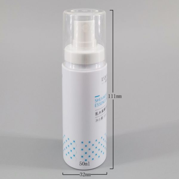 White PET 111mm 1.69oz Cosmetic Spray Bottles