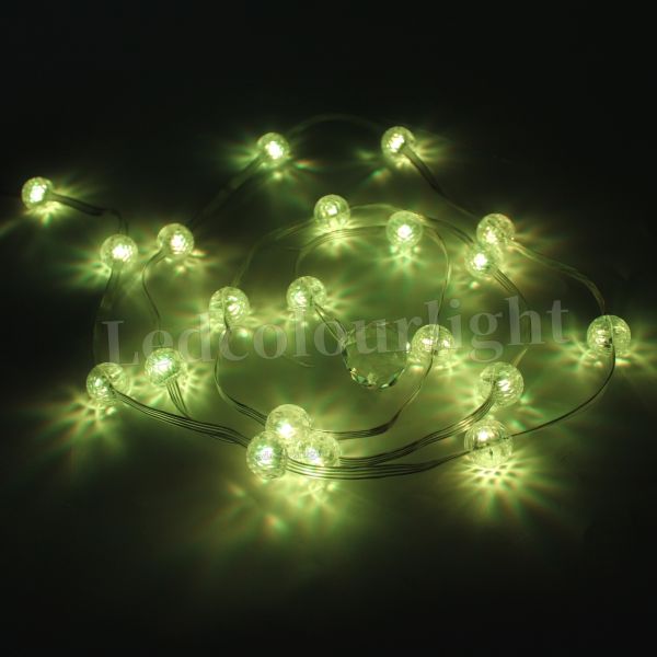 20mm DMX512 RGB Crystal Ball LED Pixel String Light with 360° Illumination