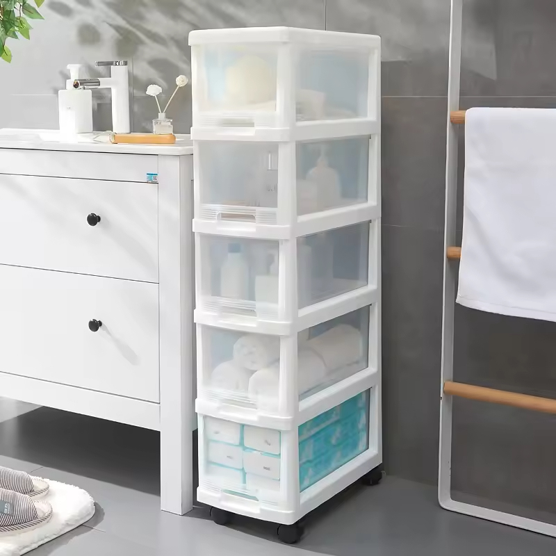 Custom A4 File Plastic Drawer Cabinet Multi-Layer Minispace Storage Box Floor Cart Wholesale