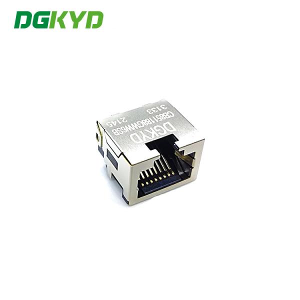 Connecteur gauche simple d'Ethernet de SMD RJ45 sans type léger de la correction 8P8C