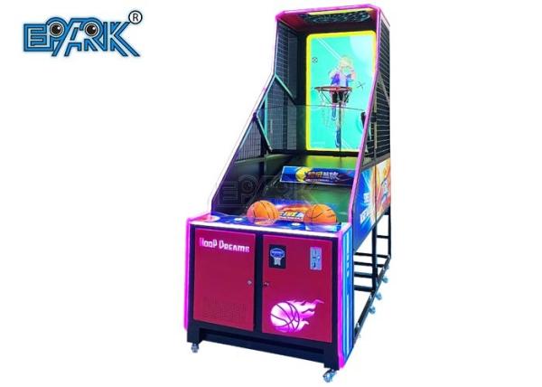 Single Player Led Arcade Basketball Game Machine For Amusement Park