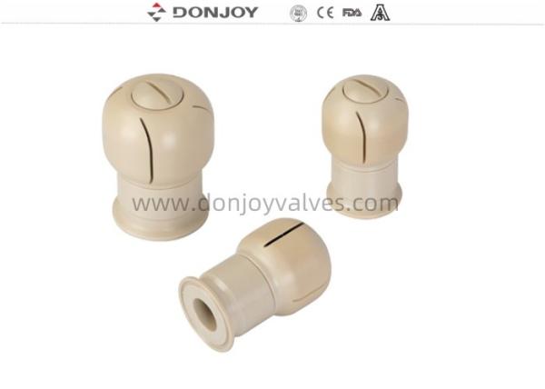 PEEK Material Rotary Tank Spray Ball With Ferrule End