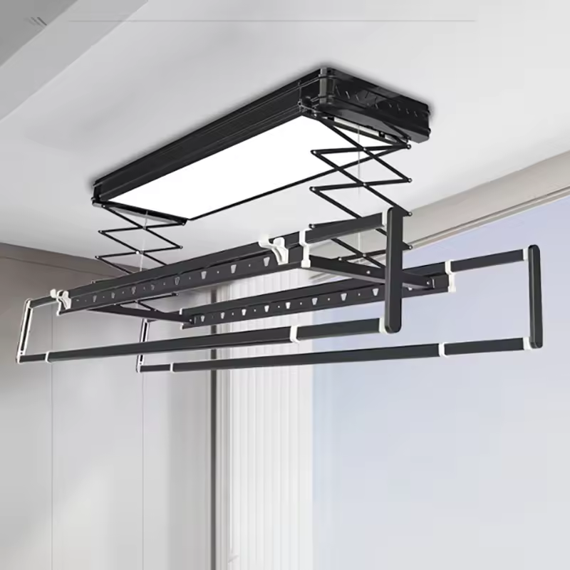 Smart Balcony Electric Lifting Laundry Folding Hanger Clothes Rack Lizhen-Hwa.Vic