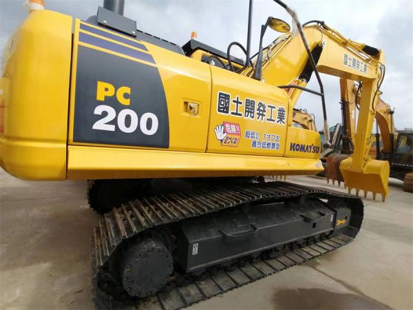 A esteira rolante Pc200-8 usou a máquina escavadora de KOMATSU 20 toneladas de amarelo