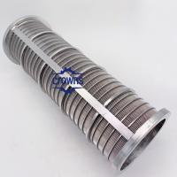 2mm 0.5mm 150 Micrón Tamaños de ranura personalizados Filtro de alambre de cuña de acero inoxidable Pantalla de control de arena Johnson Tube