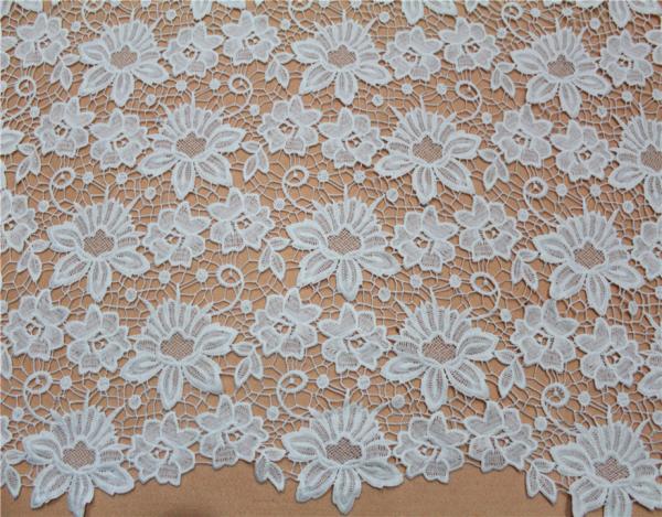 Garment Accessories Chemical Lace Fabric  Water Soluble Embroidery  lace fabric  in Different  Color
