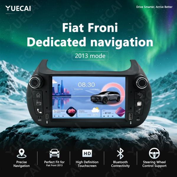 8 Inch Screen Car Stereo with Android Carplay Support and GPS Navigation for Fiat Froni 2013