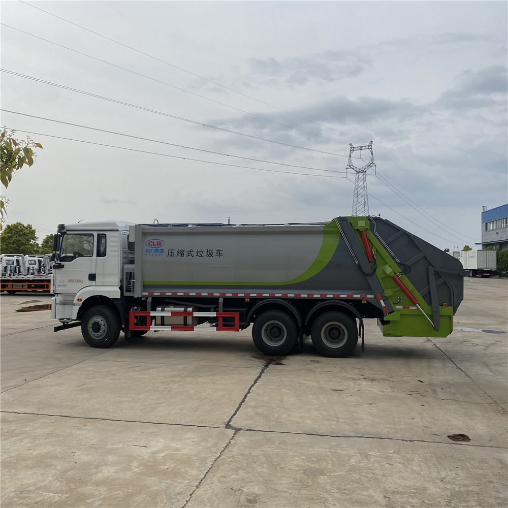 High Efficiency 20 Cubic Meter Rear Double Axle Compression Garbage Truck , Sanitation Waste Compactor Truck for Global Export