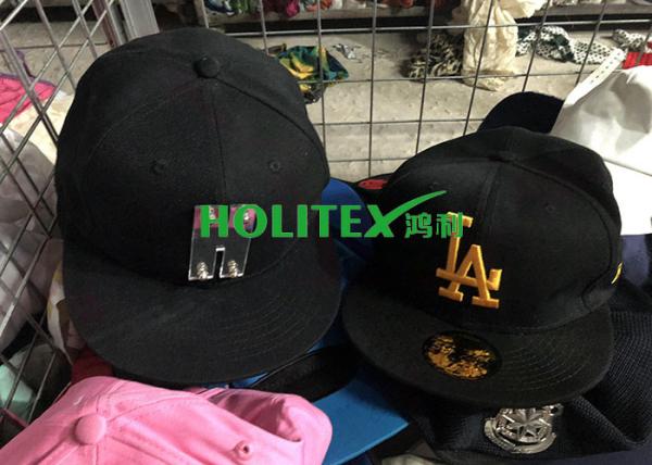 First Grade Second Hand Caps Cotton / Polyester Material Mixed Size For Africa