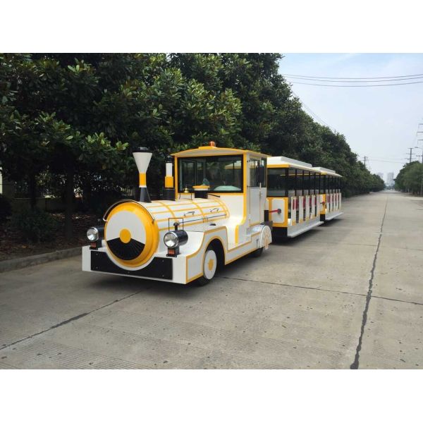 Поезд мини дороги электрический Trackless для снаружи используя подгонянный пигмент