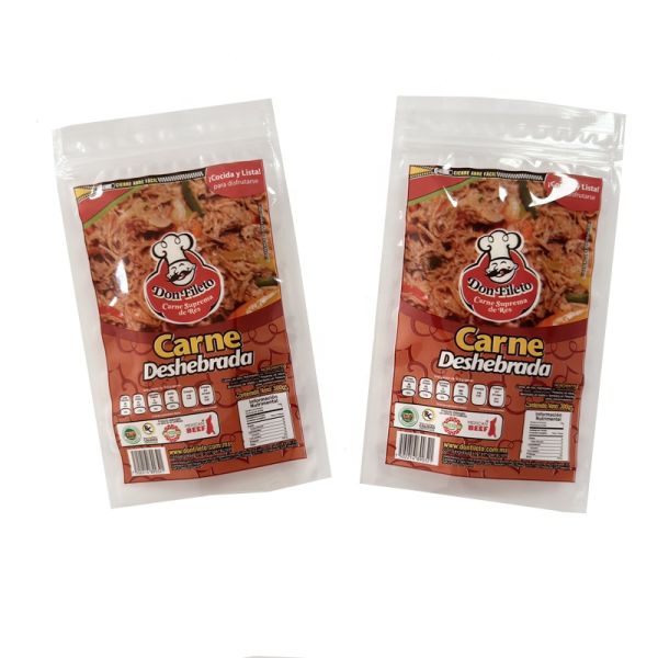 Smell Proof Windowed Beef Jerky Packaging Bags PET / VMPET / PE Material For Nuts Kernels