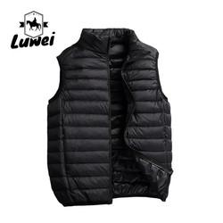 Moda Plus Size Casacos com almofadas Slim Fit Compressão Utilidade Colete de bolha Veste sem mangas Roupas acolchadas Veste superior masculino