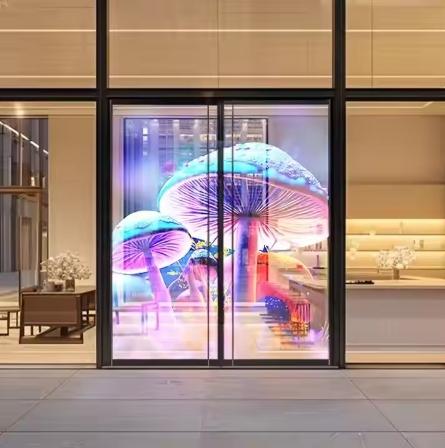Indoor Glass Transparent LED Film Display Transparent Display Led Strip Display Screen