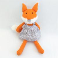 Brinquedos animais alaranjados do bicho de pelúcia do algodão do Fox Toy Comforter Lovely PP do luxuoso do OEM do ODM
