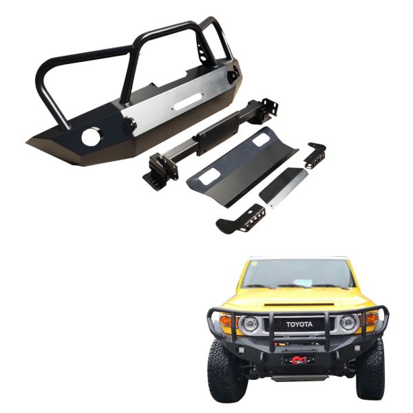 Toyota FJ Cruiser Bumper Front Bumper and Rear Bumper Set with Durable Winch Bull Bar