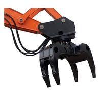 Light Weight Mini Excavator Attachments , Mini Excavator Grapple Wooden Stone
