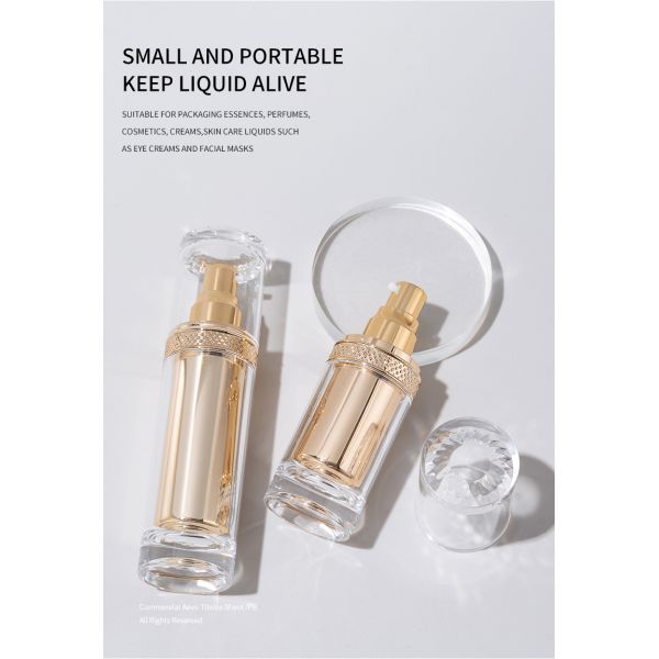 40ml 90ml 100ml Acrylic Bottle 20g 50g Treatment Cream Bottle Set For Cosmetic