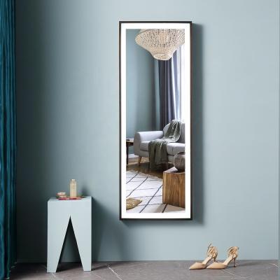 Superfície montada em quadro de madeira Espelho de comprimento integral com luz LED Temperatura de cor 6000K