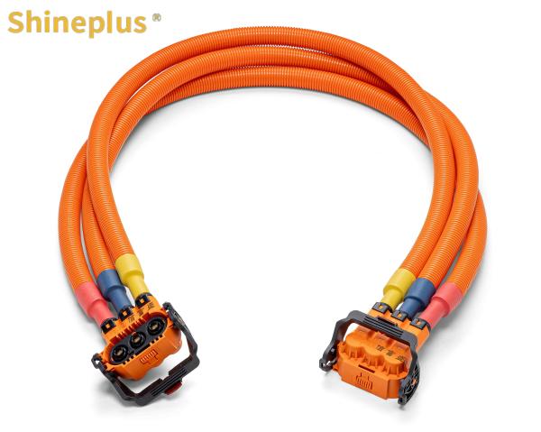 Automobile High Voltage Wiring Harness (High Voltage Distribution Box - Motor) Can Be Fixed Customized