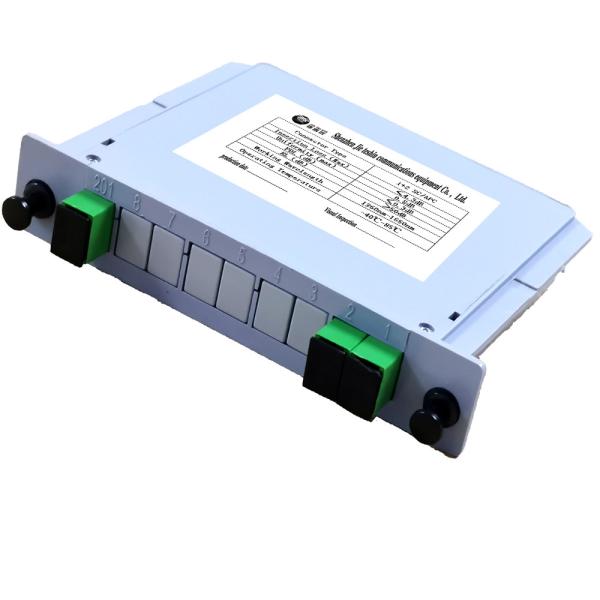 FTTX FTTH 1x2 SC APC PLC Fiber Splitter SM Compact size 1260-1650nm