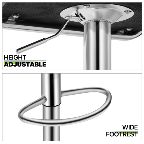 Commercial Furniture ALINUNU Adjustable Counter Height Swivel Barstools for Modern Dining