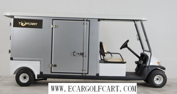 Hotel Custom Electric Golf Carts Electric Utility Carts With 48v Battery Power , Aluminum Box