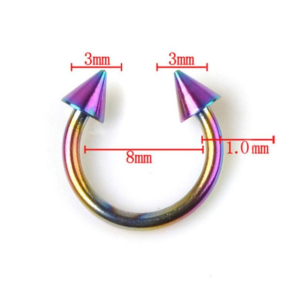 Fashion Horseshoe Ring Piercing Surgical Steel 316l Titanium Septum Ear Nose Lip Tragus