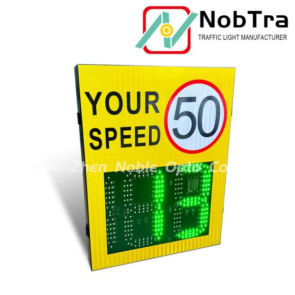 2.5 to 4 Meters Install Height Digital Speed Limit Signs With Mounting Brackets Radar Detection Distance 200 Meters Ideal For Traffic Control